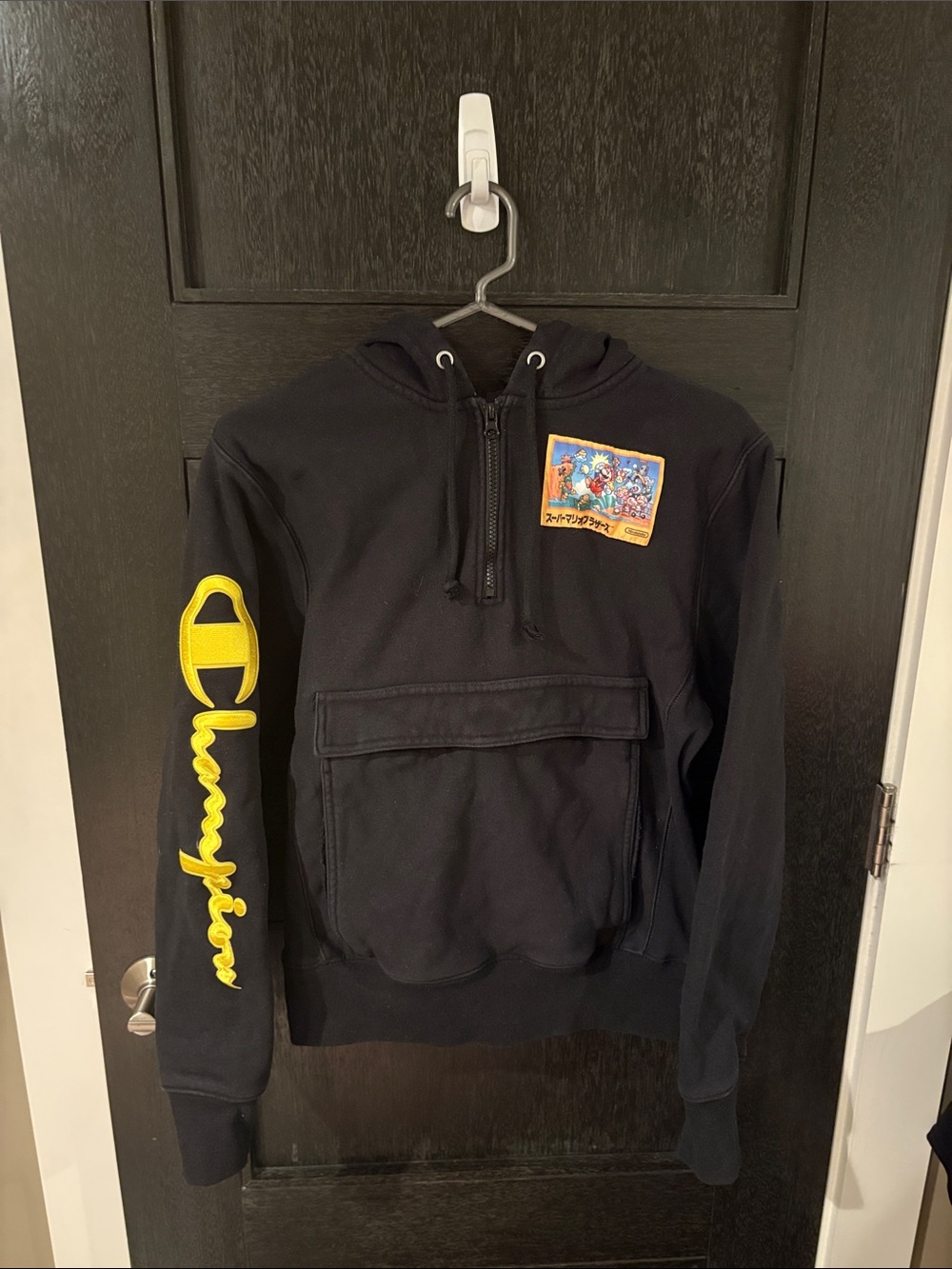 Champion reverse weave Nintendo Super Mario Bros Anorak hoodie front pocket